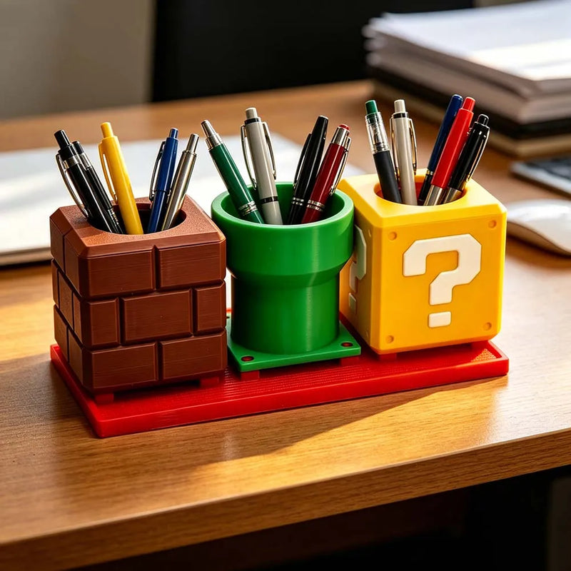 Porta-Lápis 3D Multifuncional