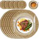 Kit 6 Sousplats Redondos 30cm em Rattan
