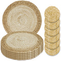 Kit 6 Sousplats Redondos 30cm em Rattan