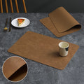 Jogo Americano de Couro Sintético Dupla Face