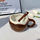 Caneca Coco em Cerâmica com Colher