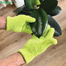 Luvas de Microfibra para Limpeza de Plantas