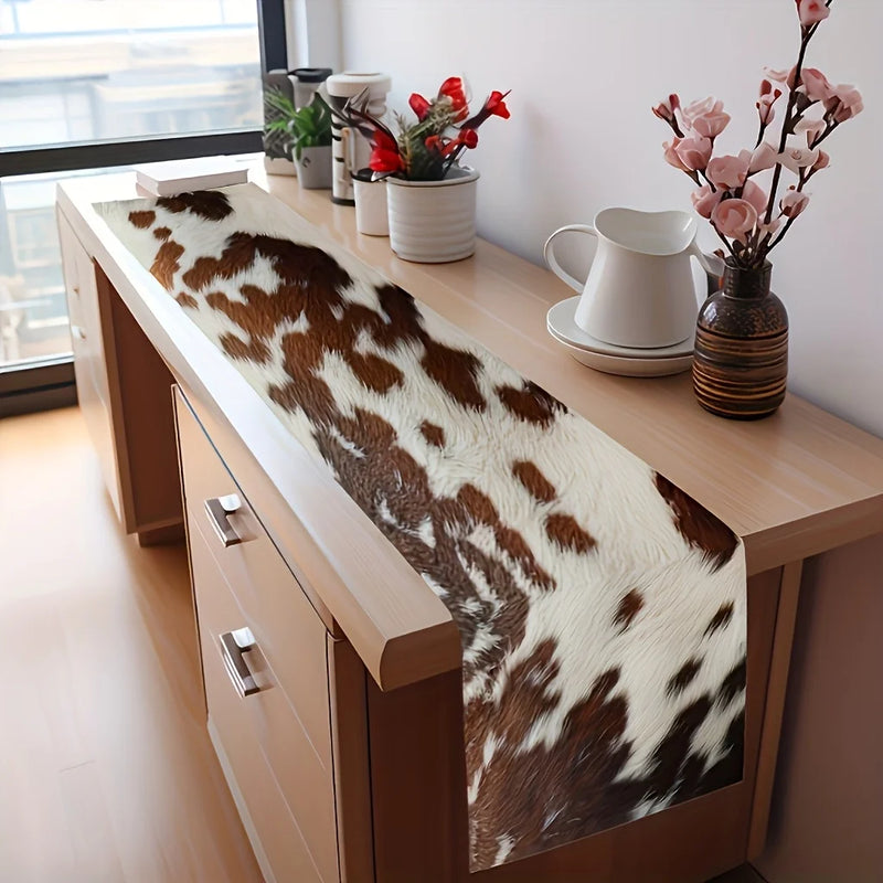 Caminho de Mesa Estampa Cowhide