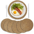 Kit 6 Sousplats Redondos 30cm em Rattan