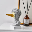 Estátua Decorativa David com Sorvete