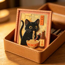 Ímã de Geladeira Mini Quadro Gato Preto