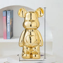 Estátua Decorativa Ursinho Bear Brick em Cerâmica