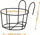 Vaso Suspenso Redondo em Metal