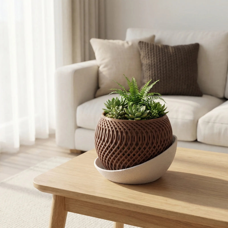 Vaso Geométrico 3D