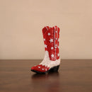 Escultura Bota Cowboy em Resina