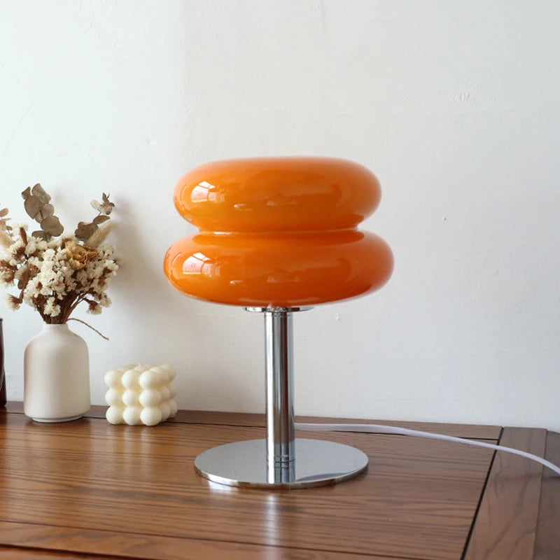 Abajur de Mesa Macaron em Vidro