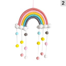 Pendente Arco-Íris com Nuvens e Pompons