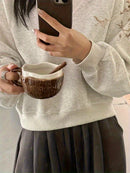 Caneca Coco em Cerâmica com Colher