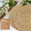 Kit 6 Sousplats Redondos 30cm em Rattan