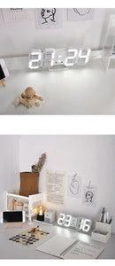 Relógio Digital LED de Mesa e Parede