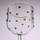 Taça de Vinho com Strass e Mosaico