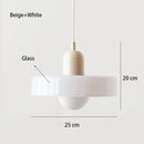 Lustre Pendente de Vidro Estilo Bauhaus Nórdico
