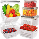 Kit Potes Organizadores para Geladeira