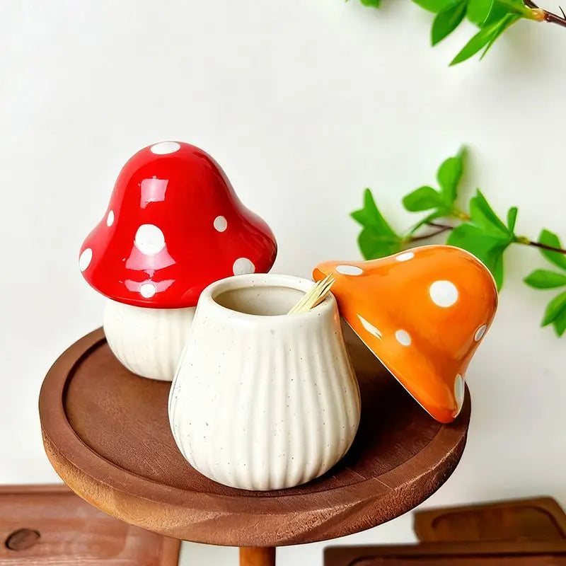 Pote Cogumelo em Cerâmica