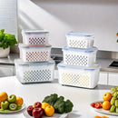 Kit com 2 Potes Herméticos para Alimentos