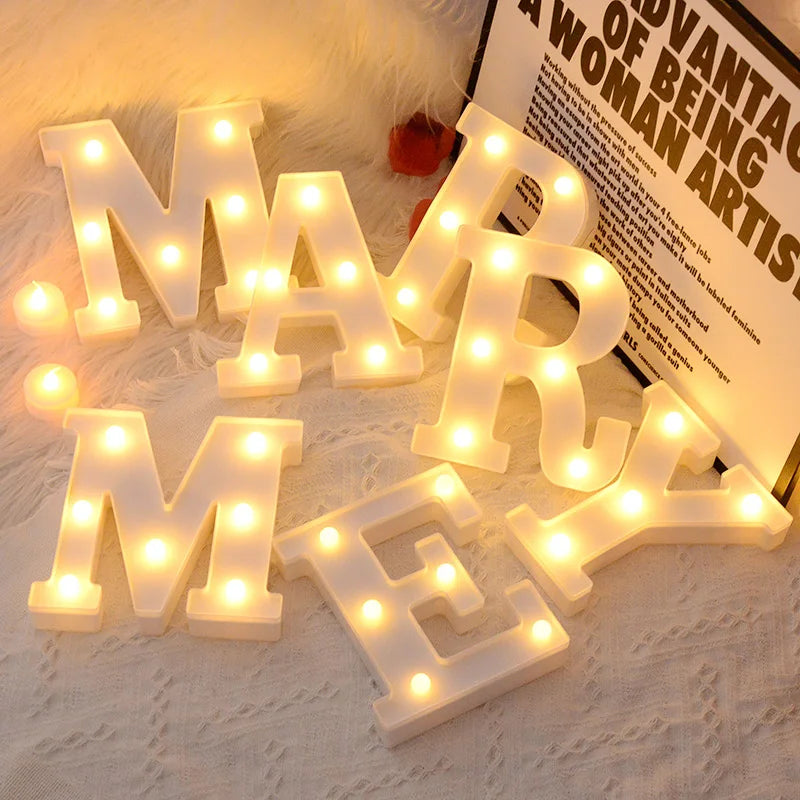 Luminária LED Letras e Números