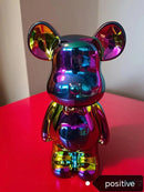 Estátua Decorativa Ursinho Bear Brick em Cerâmica