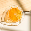 Porta-Copos Laranja em Resina Transparente