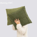 Capa de Almofada Verde Nórdica