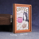 Ímã de Geladeira Mini Quadro Gato Preto