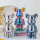 Estátua Decorativa Ursinho Bear Brick em Cerâmica