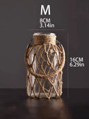Vaso Suspenso de Vidro com Corda