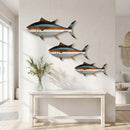 Kit 3 Peixes Decorativos de Parede em Madeira