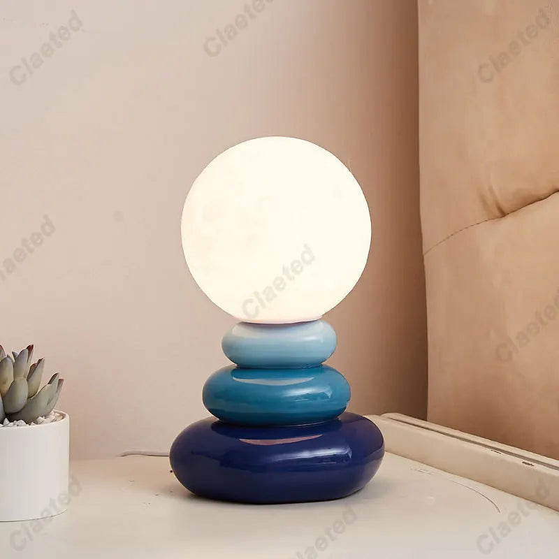 Abajur LED Pedras Coloridas