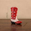 Escultura Bota Cowboy em Resina