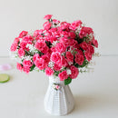 Buquê Artificial de Mini Rosas