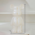 Estátua Decorativa Ursinho Bear Brick em Cerâmica