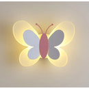 Luminária Borboleta Rosa de Parede