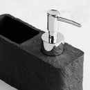 Dispenser de Sabão Líquido Pedra Preta com Esponja