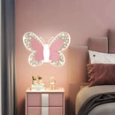 Luminária Borboleta Rosa de Parede