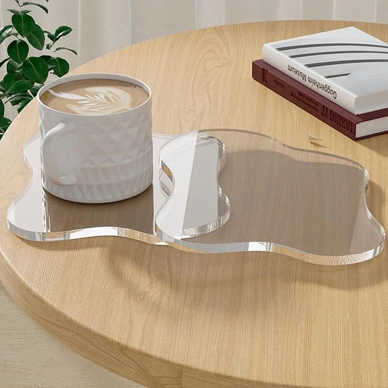 Porta-Copos Nuvem em Acrílico Transparente