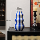 Vaso Decorativo de Cerâmica Listrado