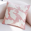 Capa de Almofada Rosa e Branca 45x45 cm
