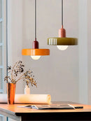 Lustre Pendente de Vidro Estilo Bauhaus Nórdico