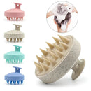 Escova Massageadora de Silicone para Couro Cabeludo