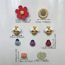 Kit 10 Ímãs de Geladeira Decorativos