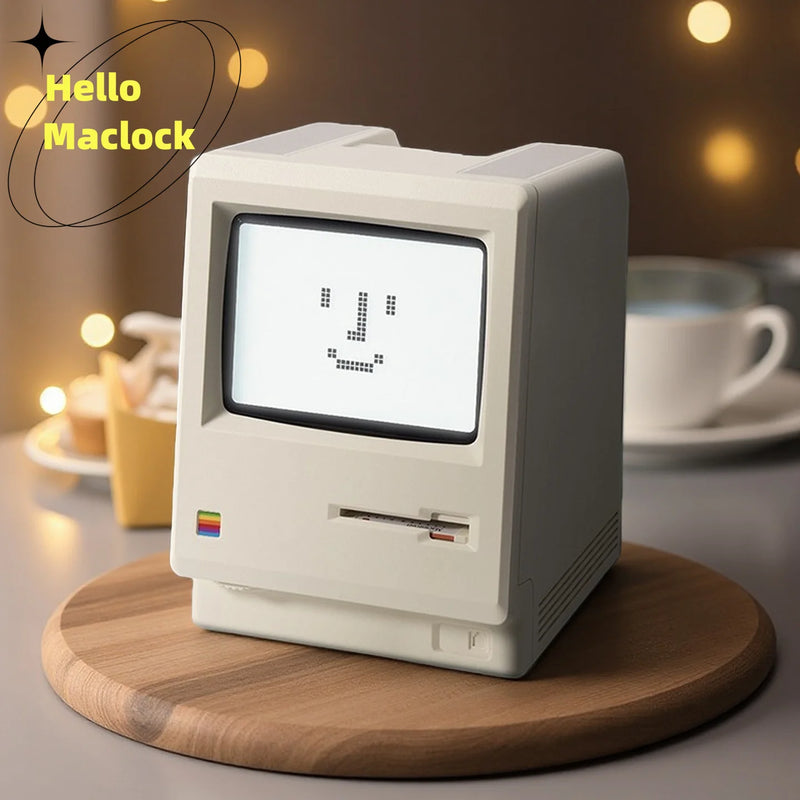 Relógio Despertador Retrô Estilo Macintosh