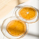 Porta-Copos Laranja em Resina Transparente