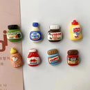 Kit 8 Ímãs de Geladeira Comidinhas