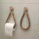 Porta-Papel Higiênico Rústico de Corda