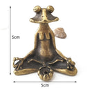 Estátua Zen de Sapo em Metal
